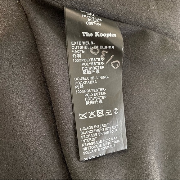 The Kooples Black and Red Sweetheart Neckline Mini Party Dress Size Small - Picture 7 of 11